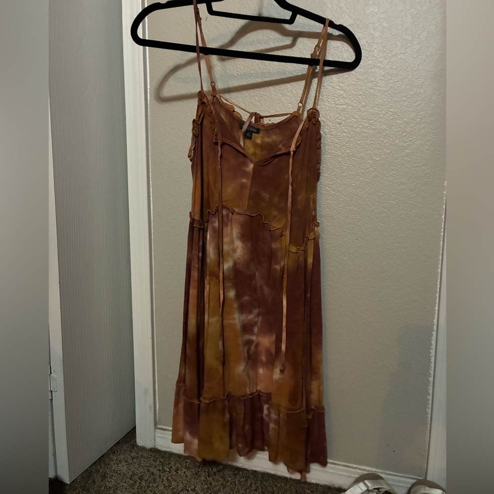 Tie-Dye Spaghetti Strap Dress